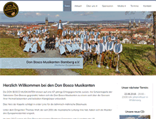 Tablet Screenshot of donboscomusikanten.de
